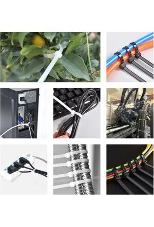 Adal AD8404 Kablo Bağı Beyaz 4*200