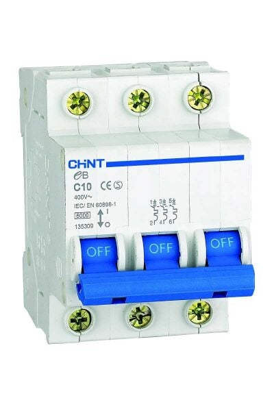 Chint 186505 Eb Serisi / 3 Kutuplu 4,5Ka / C Tipi 32A Oto