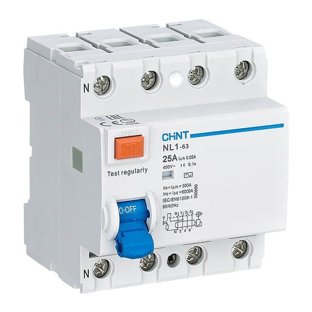 Chint 200223 Nl1 Serisi Ac Tipi 6Ka 4 Kutuplu 30Ma 25A Ka