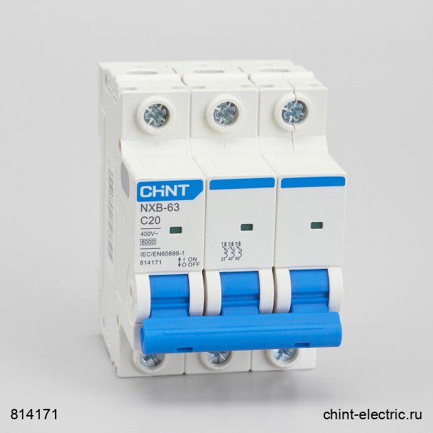 Chint 814171 Nxb 3 Kutup 6Ka C/20A Otomatik Sigorta