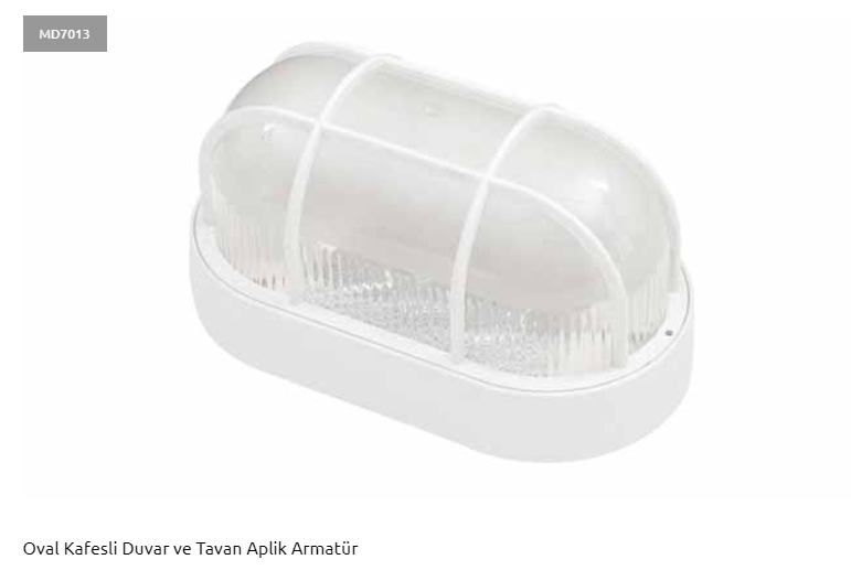 Adal MD7013 Oval Kafesli Armatür
