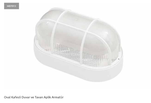 Adal MD7013 Oval Kafesli Armatür