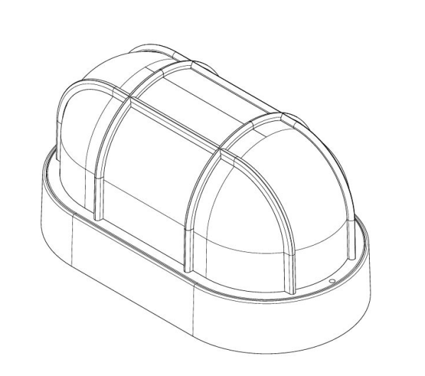 Adal MD7013 Oval Kafesli Armatür