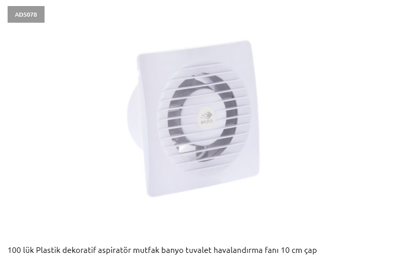 Adal100Mm AD5078 Aspiratör