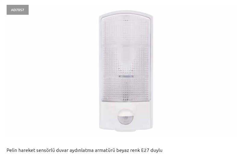 Adal AD7057 Pelin Duvar Sensörlü Armatür