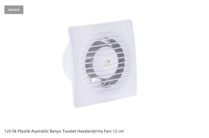 Adal120Mm AD5079 Aspiratör