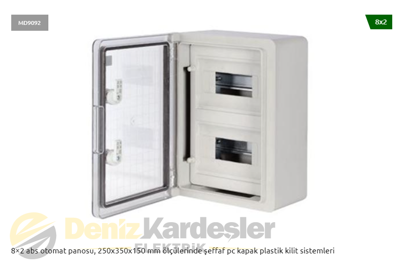 ADAL 250X350X150 8X2 PC KAPAKLI OTOMAT PANOSU