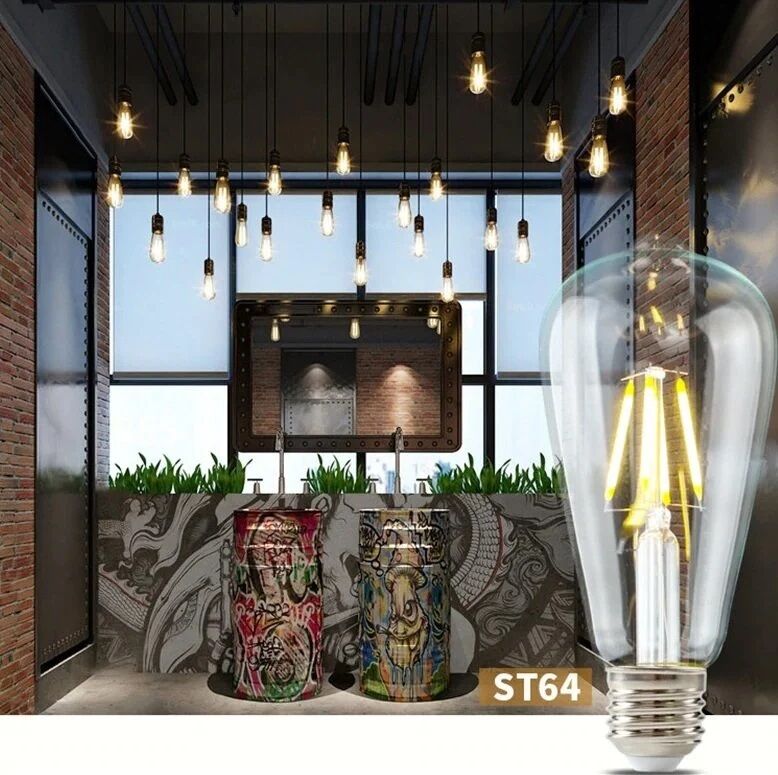 Cata CT-4353G 8W Edison Led Ampul (St-64)(3200K)