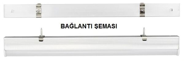 Cata CT-2468B 15W T5 Ledli Bant Armatür ( Beyaz )