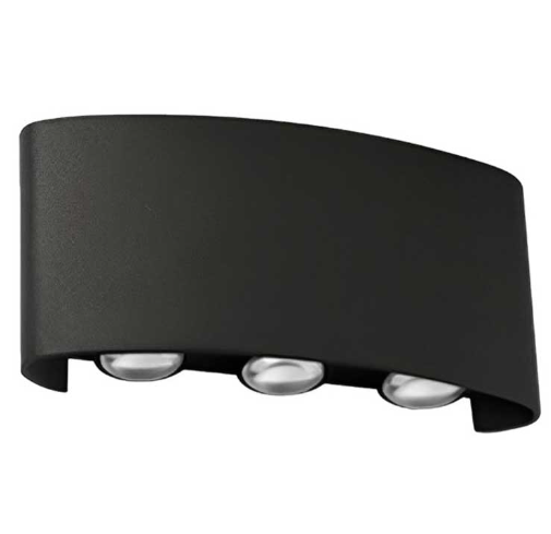 Ack AH07-07201 6*1W / Smd Chıp / Siyah Aplik / 3000K / Ip54 /