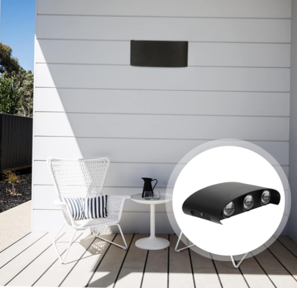 Ack AH07-07201 6*1W / Smd Chıp / Siyah Aplik / 3000K / Ip54 /