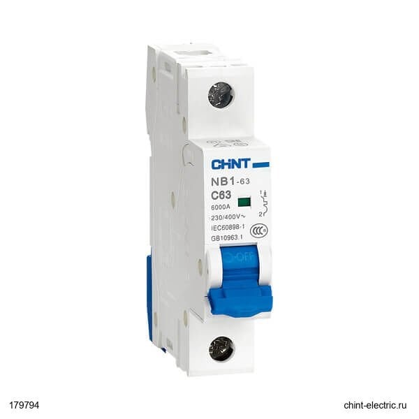 Chint 179794 Nb1 Serisi / 1 Kutuplu 10Ka / C Tipi 63A Oto