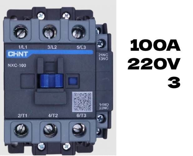 CHİNT NXC-100 220V AC bobinli 3 kutuplu kontaktör
