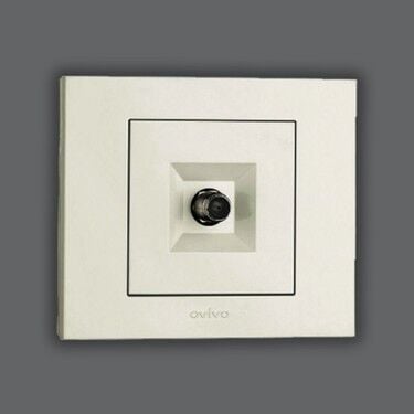 Ovivo 600-000301-231 Grano Beyaz Tv Prizi F Konnektör Tekli (Ürün Çerçevesizdir)