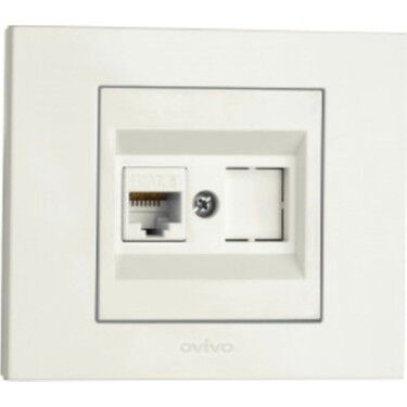 Ovivo 600-000301-235 Grano Beyaz Usb Data Prizi (Ürün Çerçevesizdir)