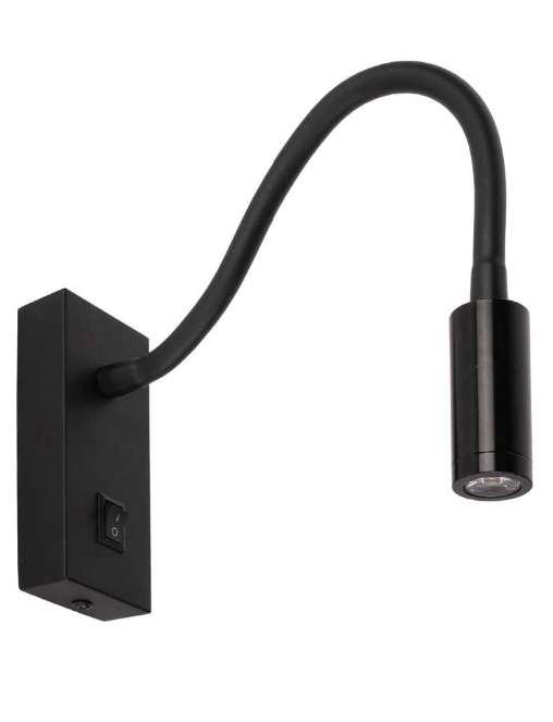 ACK 3W SİYAH 3000K  LED APLİK