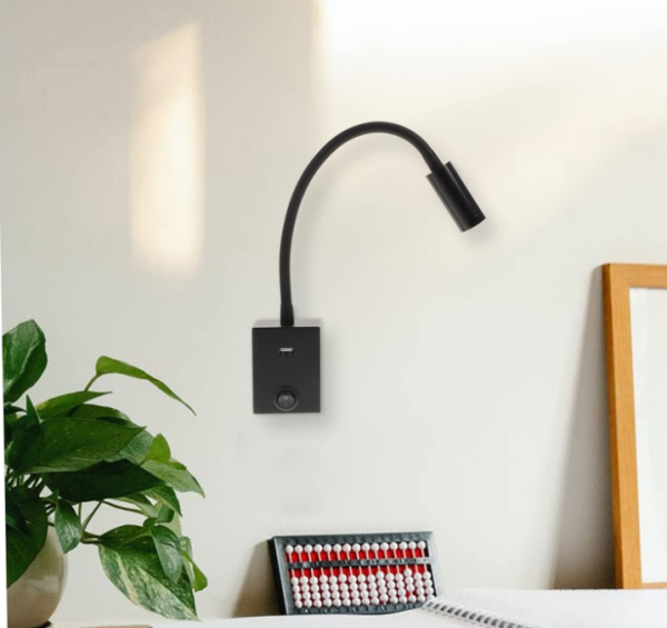 ACK 3W SİYAH 3000K  LED APLİK