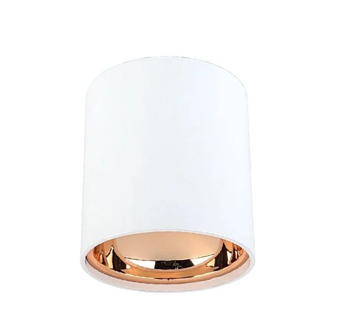 Cata CT-5421BB Foça Sıva Üstü Armatür ( Gu-10 ) (Beyaz+Bakır