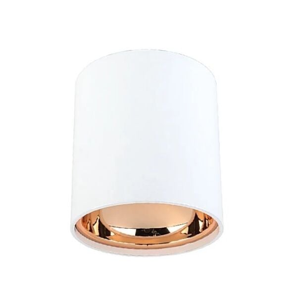 Cata CT-5421BB Foça Sıva Üstü Armatür ( Gu-10 ) (Beyaz+Bakır