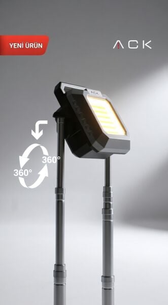 ACK Şarjlı AC62-05092 Edilebilir Taşınabilir Led Projektör Cct 50W