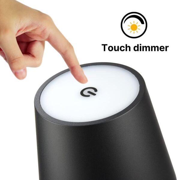 Cata CT-8437S İstanbul Sarjlı Masa Lambası Siyah