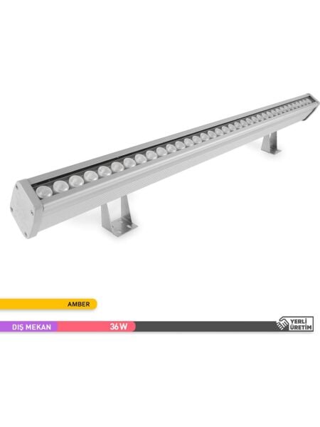 Ack AT20-03683 36X1W Amber Ip65 100Cm Led Wallwasher