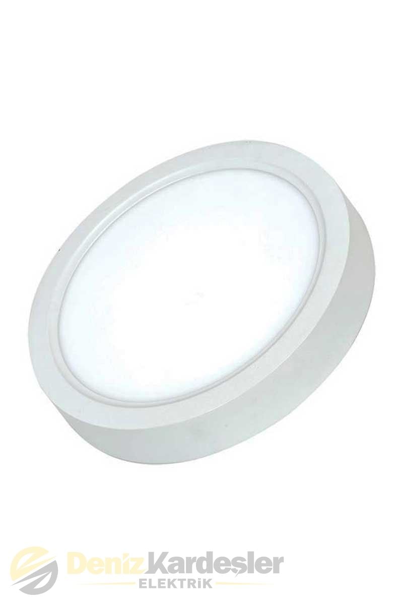 ACK 12W BEYAZ 6500K SIVA ÜSTÜ YUVARLAK LED PANEL