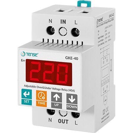 Tense GKE-40 Yüksek Akımlı Gerilim Kontrol Rölesi,40A