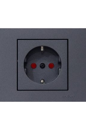 Ovivo 600-000311-218 Grano Füme Topraklı Priz Çocuk Korumalı(Ürün Çerçevesizdir)