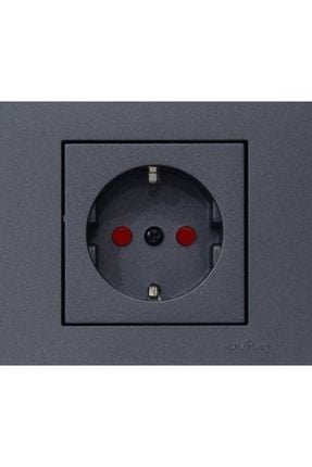 Ovivo 600-000311-218 Grano Füme Topraklı Priz Çocuk Korumalı(Ürün Çerçevesizdir)