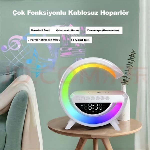 FORLİFE KABLOSUZ ŞARJLI- HOPARLÖRLÜ G MASA LAMBASI