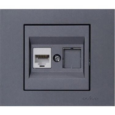 Ovivo 600-000311-235 Grano Füme Usb Data Prizi (Ürün Çerçevesizdir)