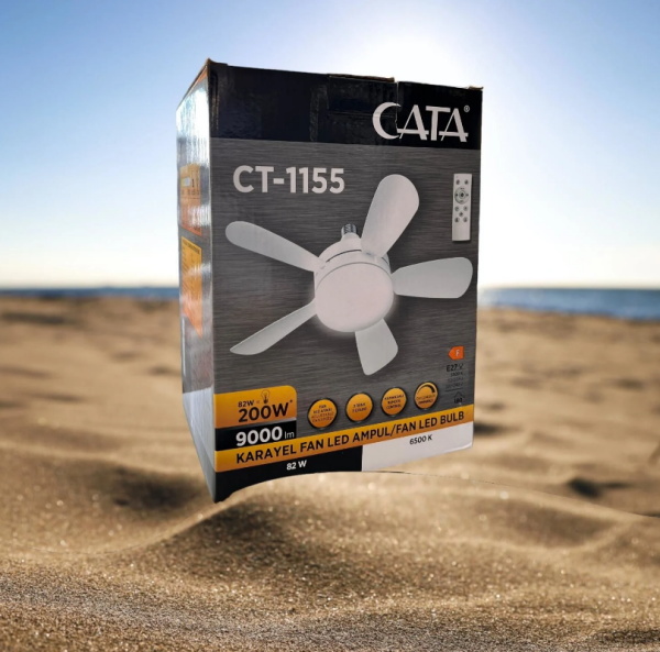 Cata CT-1155 82W Karayel Fan Led Ampül Beyaz Işık
