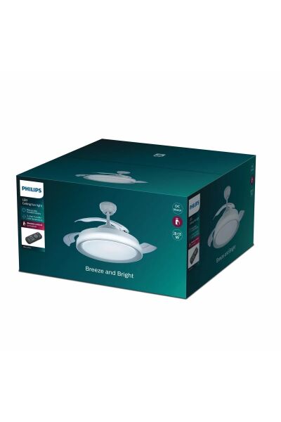 Phılıps 253382-91 Blıss Dc Fan Ceılıng 28W+35W Tw White