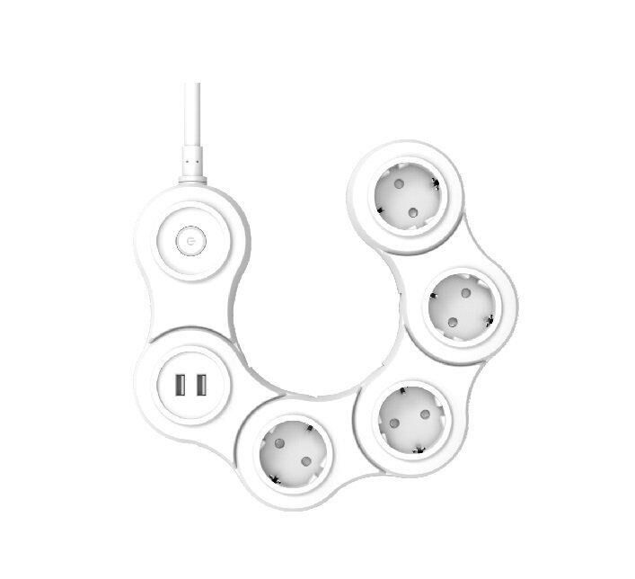 Cata CT-3001 Kobra Akım Korumalı Hareketli 4'Lü Grup Priz