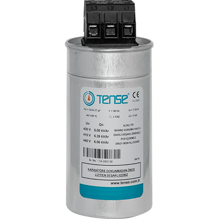 Tense TTK-1 1 Kvar/400V Kondansatör