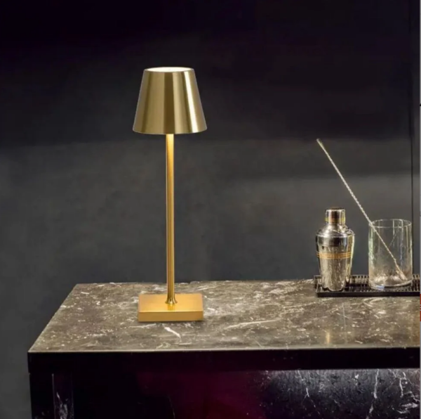 Cata CT-8437G İstanbul Sarjlı Masa Lambası Gold