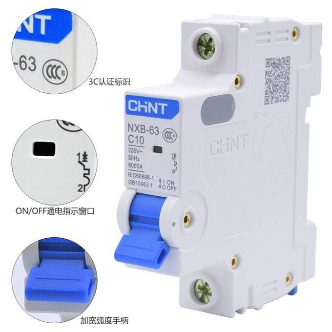 CHİNT NXB 1 KUTUP 6KA C/10A OTOMATİK SİGORTA