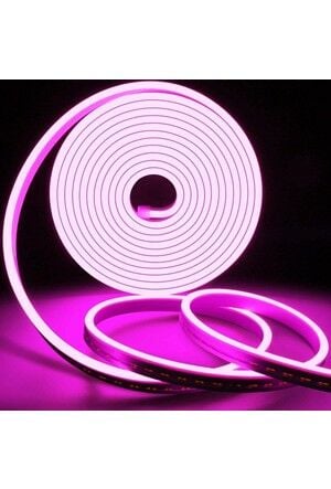 MOLLED 5 MT 10W 12V PEMBE IŞIK NEON LED