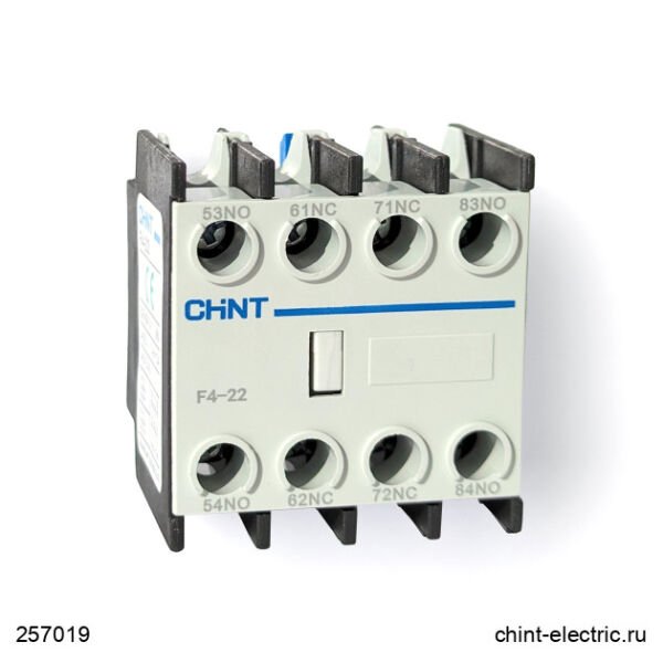 Chint 257019 Nc1 F4-22 Yardımcı Kontak Bloğu 2Na+2Nk