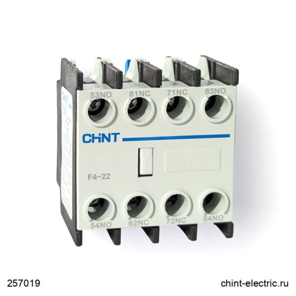 Chint 257019 Nc1 F4-22 Yardımcı Kontak Bloğu 2Na+2Nk