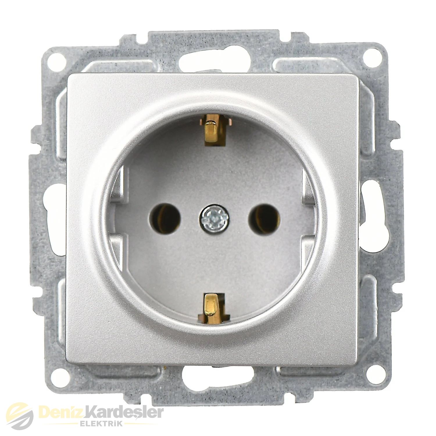 GÜNSAN VİSAGE GÜMÜŞ TOPRAKLI PRİZ MEK.