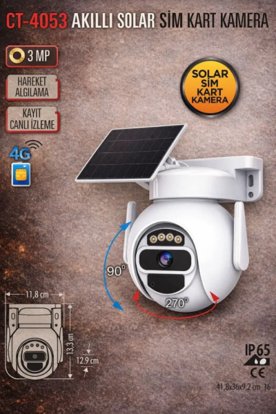 SOLAR SİM KARTLI KAMERA
