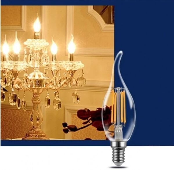 Cata CT-4062G 4W Led Filament Kıvrık Buji Ampul (Günışığı)