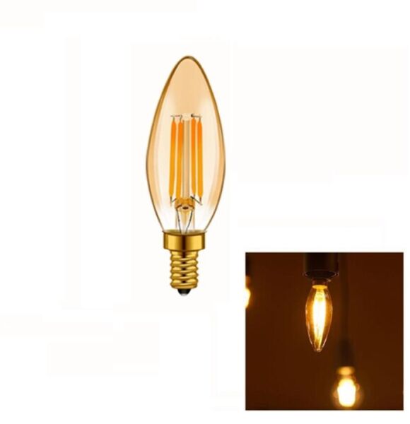 Cata CT-4280 4W Rustik Led Bujı Ampul (E-14)(Amber)