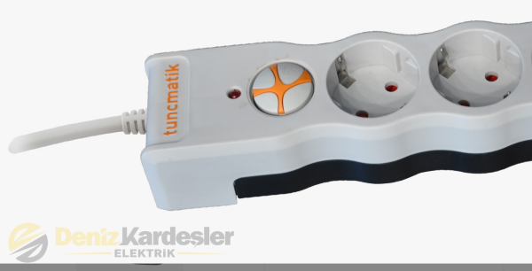 AKIM KORUMALI PRİZ 3 LÜ BEYAZ 1,5 METRE