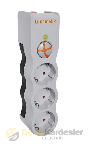 AKIM KORUMALI PRİZ 3 LÜ BEYAZ 1,5 METRE