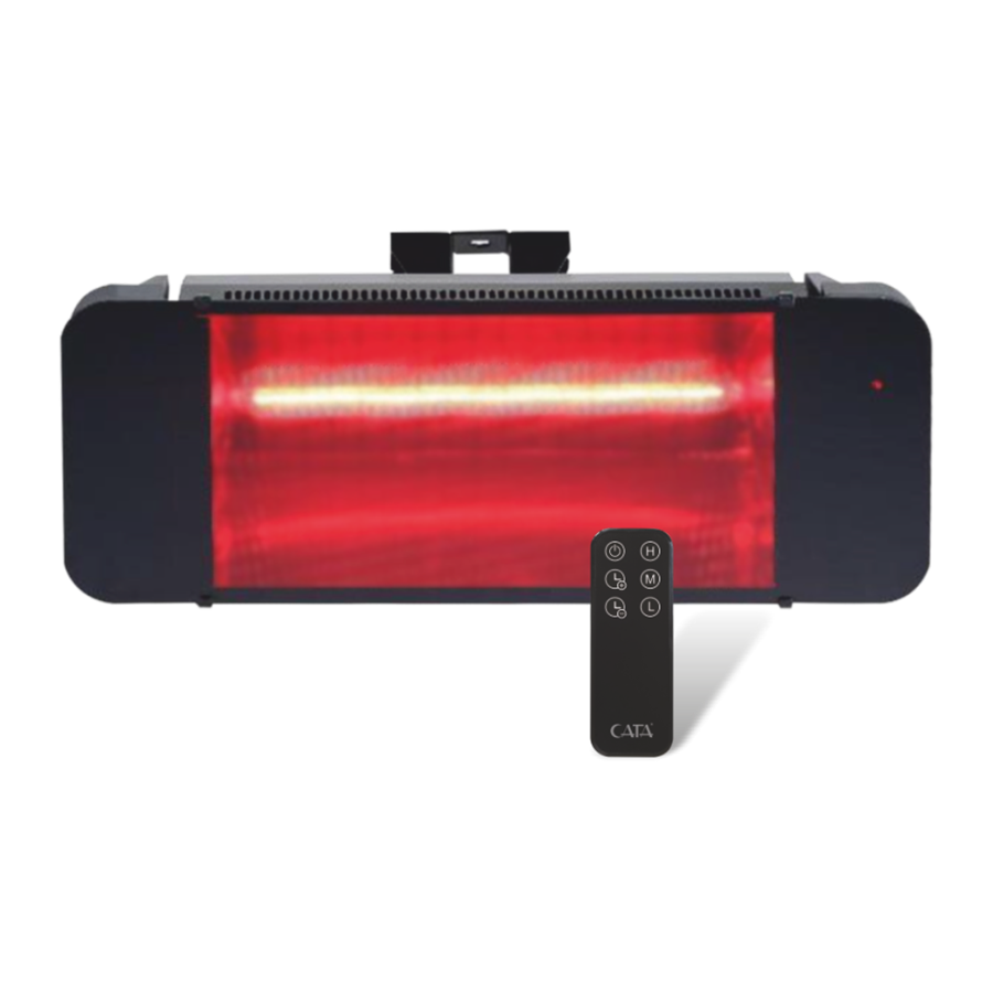 CATA PLAZMA DIŞ MEKAN RADYANT ISITICI KUMANDALI ISI AYARLI