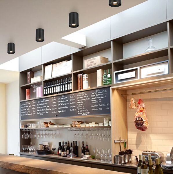 Cata CT-5421SP Foça Sıva Üstü Armatür ( Gu-10 ) (Siyah+Platı