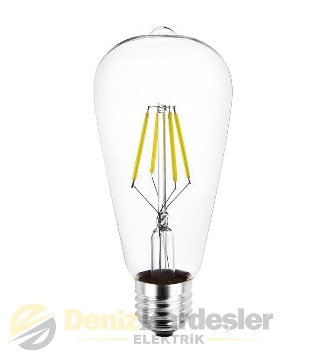 CATA 8W EDİSON  LED AMPUL (ST-64)(BEYAZ)
